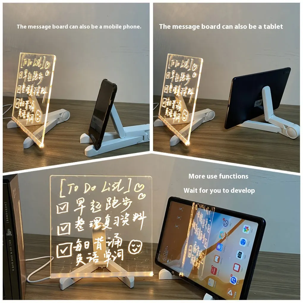 Transparent 1 Notepad Inspire Creativity And Focus In Children Transparent Acrylic Dry Wiping Board