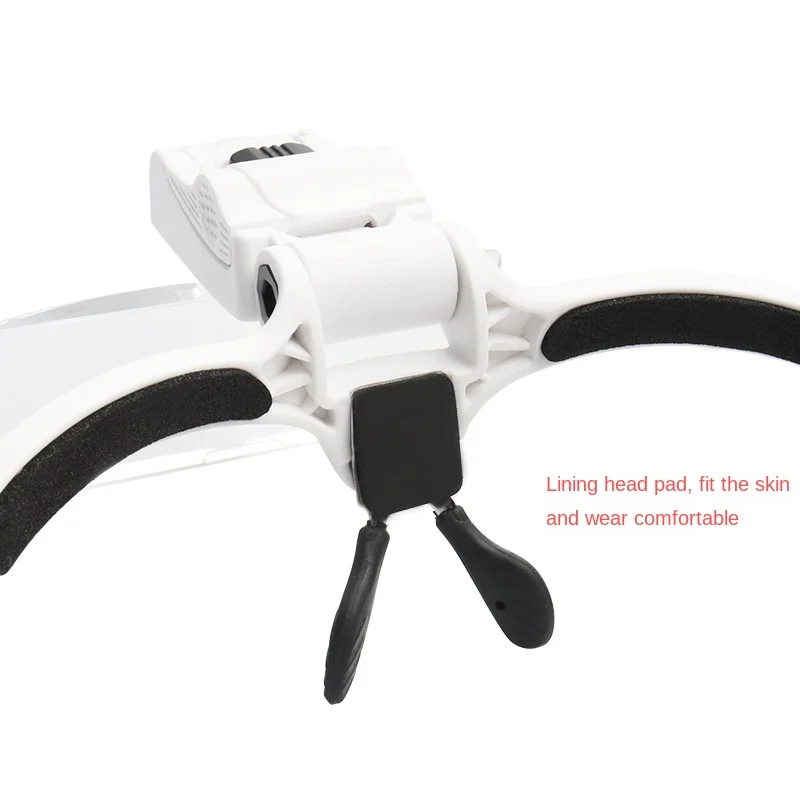 Lupa ajustable de 5 lentes, lupa para extensión de pestañas, lámpara de luz LED, reparación de injerto, tatuaje, pestañas individuales