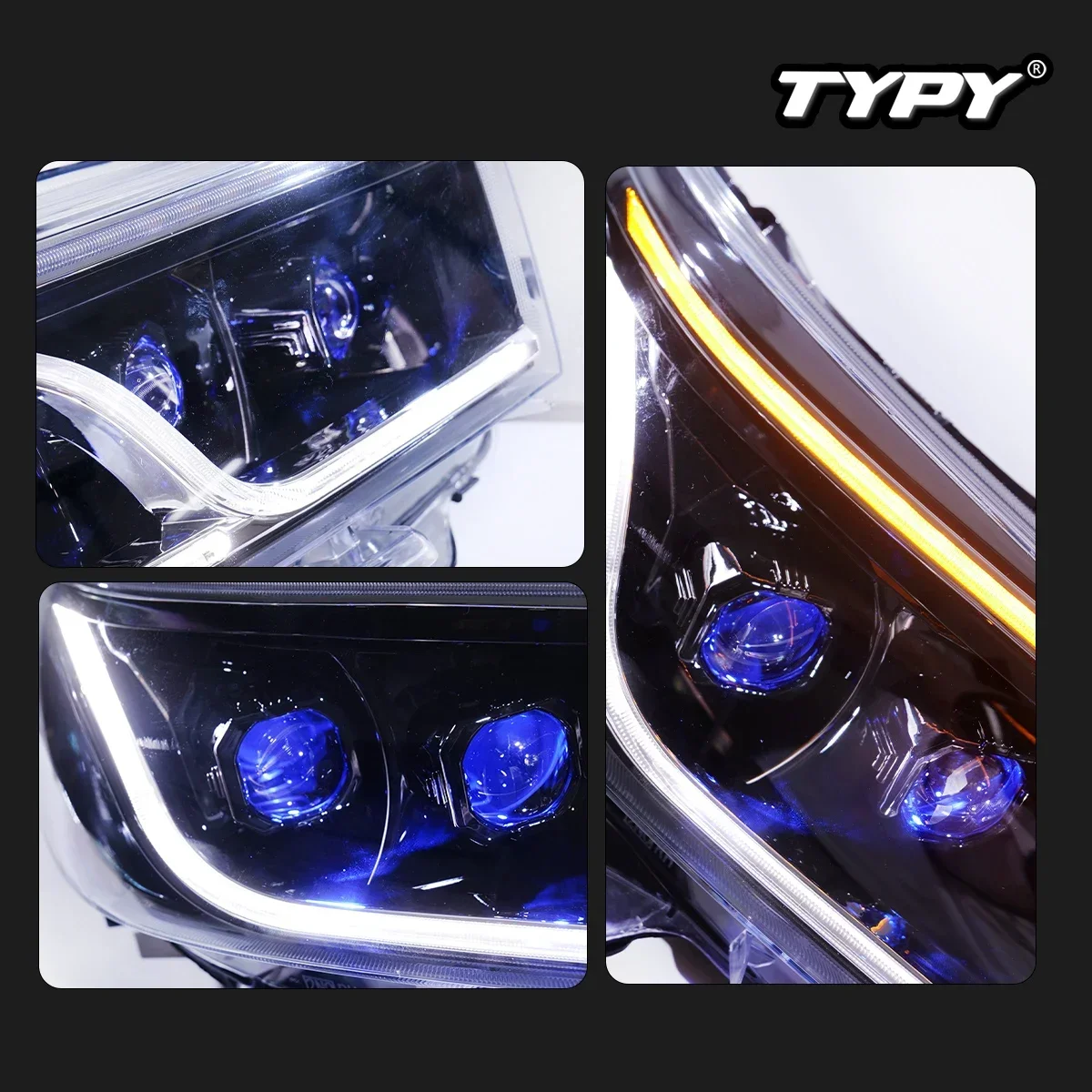 

Car For Toyota Innova Headlight 2016-2024 Upgrade Modified To New DRL Dynamic Turn Signal LED Headlight Auto Accessories