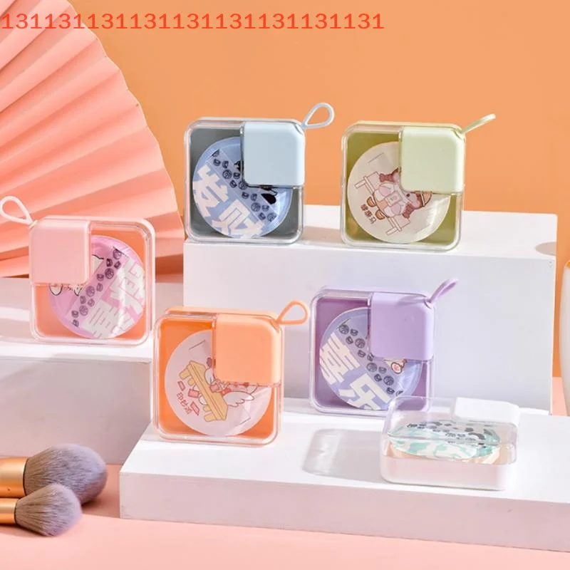صندوق تخزين بيض التجميل الشفاف منتفخ البودرة، مادة بلاستيكية آمنة، صندوق تخزين مستحضرات التجميل متعدد الوظائف مقاوم للماء والغبار