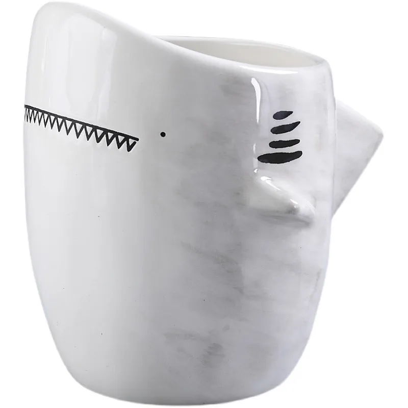 

Керамическая кружка с милой акулой, кофе, чай с молоком, офисная посуда для напитков, лучший подарок на день рождения