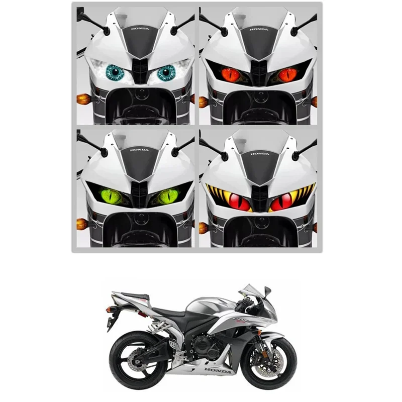 FOR HONDA CBR600RR F5 2008-2012 09 10 11 Motorcycle Accessories Front Fairing Headlight Sticker Guard Sticker CBR 600 RR -4 MOTO