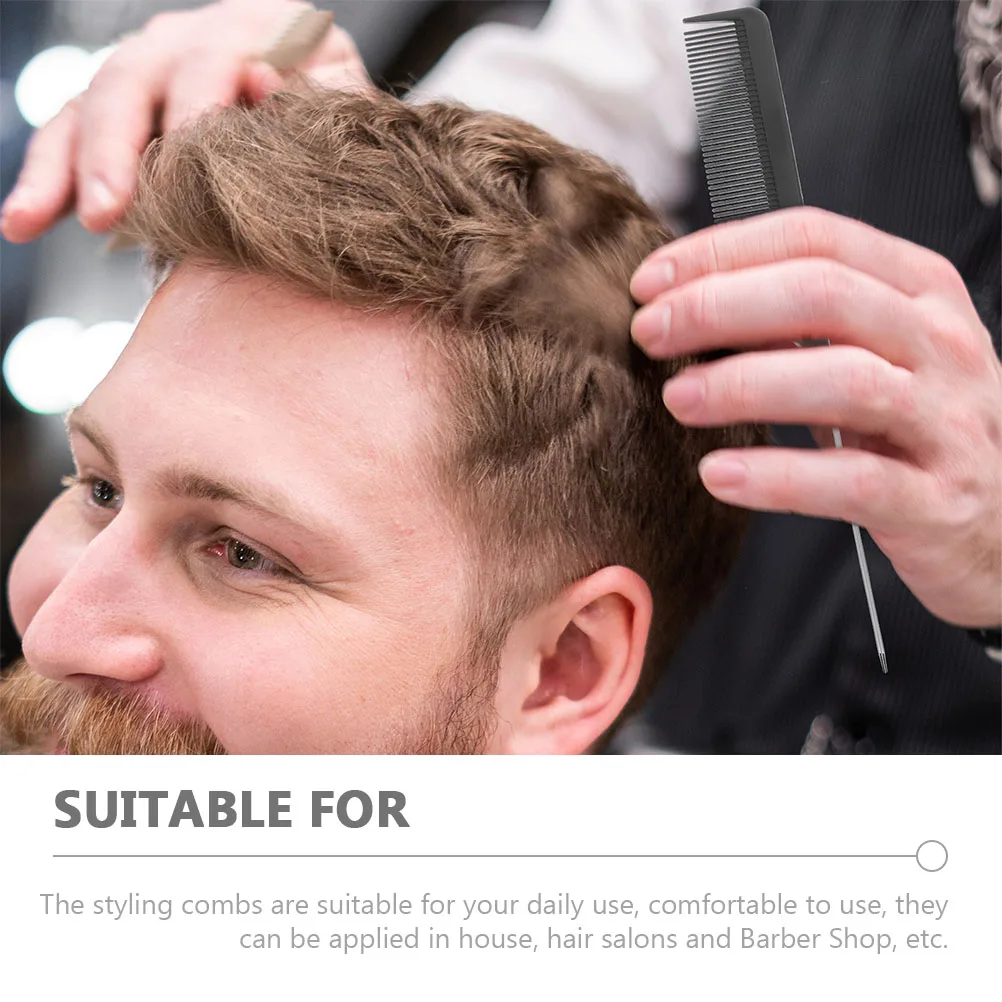 

1 Set Plastic Three Row Detangling Comb For Natural Black Hair Styling Scalp Comb Anti-Friction Durable Pin Tail Professional
