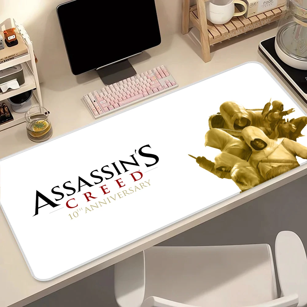 لعبة قاتل S العقيدة ماوس الوسادة الكرتون Lockedge لوحة ألعاب كبيرة ألعاب الكمبيوتر لوحة المفاتيح حصيرة عدم الانزلاق ماوس الكمبيوتر الحصير مكتب كبير #5