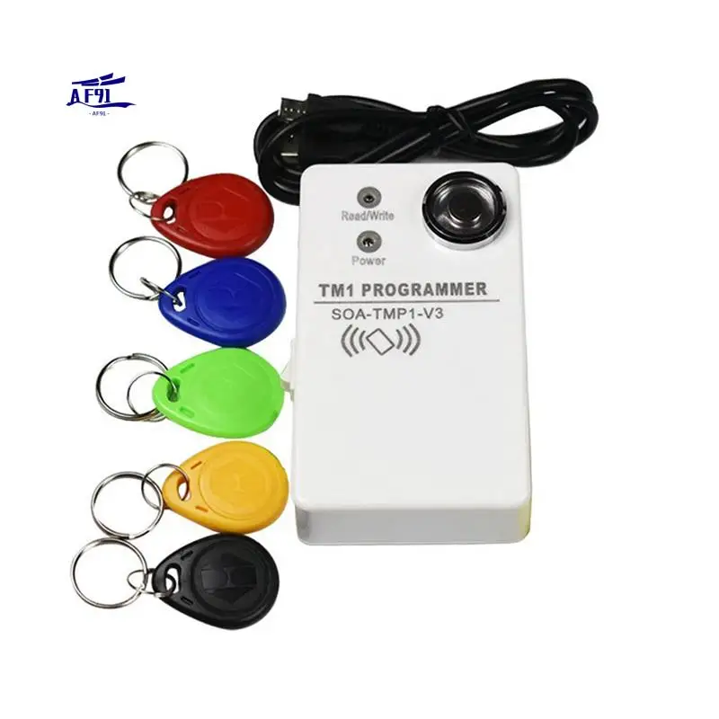 

AF91-TM1 RFID-копировальный аппарат Дубликатор Ручной RW1990 TM1990 TM1990B Ibutton DS-1990A 125 кГц EM4305 T5577 EM4100 TM Card Reader