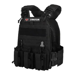 YAKEDA kamizelka taktyczna Quick Release Molle Plate Carrier Airsoft Swat policja kamizelka bojowa myśliwska dla mężczyzn