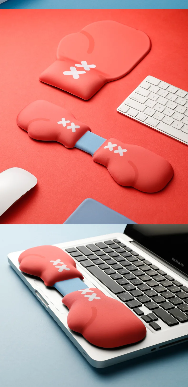Boxhandschuh Silikon-Handgelenkauflage Mauspad Coole Ergonomische Schreibtischunterlage für Büro und Gaming Einzigartiges Sportdesign – Detail 7