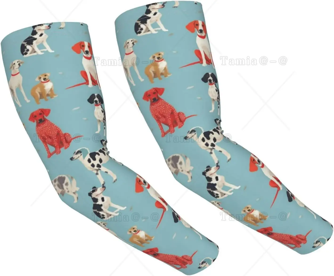 Cooling Arm Sleeves for Men Women Uv Protection Animal Dog Tattoo Sleeves To Cover Arms Gardening Compression
