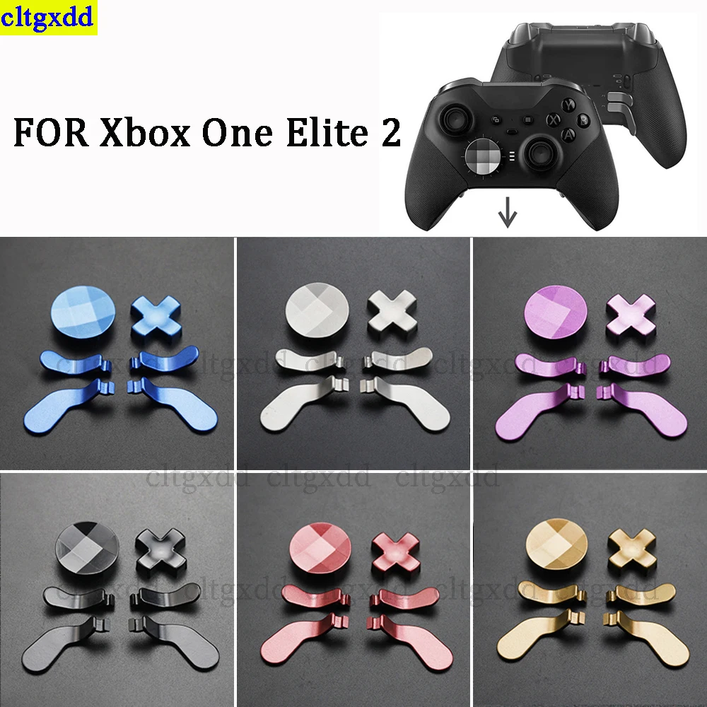 

Cltgxdd 1 set FOR Xbox One Elite Series 2 controller D-pad metal directional key trigger lock handle thumb stick replacement