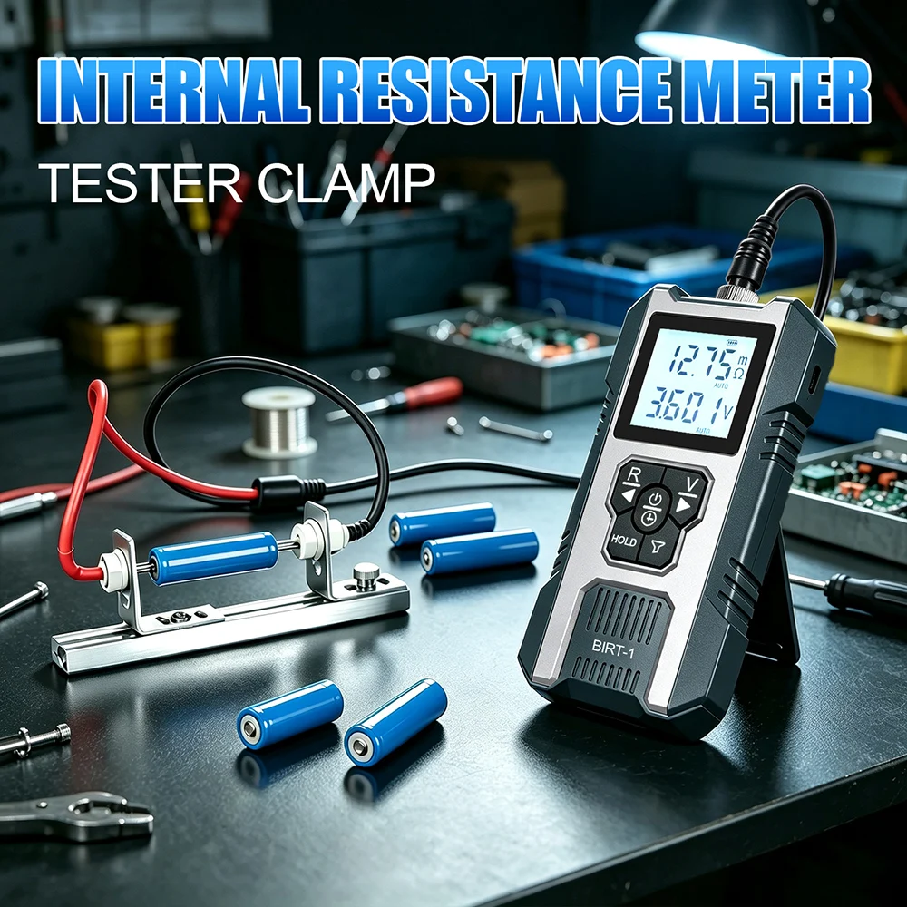 High Precision Battery Internal Resistance Tester 0-100V 200Ω Battery Tester 18650 Lithium Lead-Acid Battery Quality Analyzer