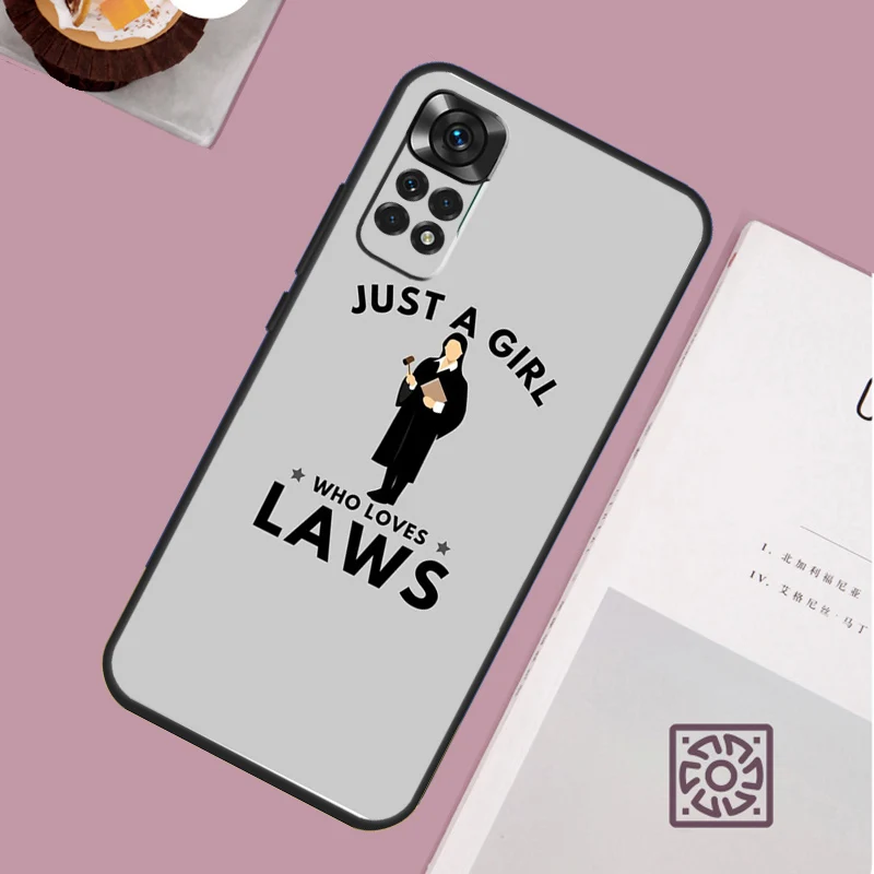 Law Student Lawyer Judge Phone Case For Xiaomi Redmi Note 13 12 12S 12C 13C 10 10C 9 9C 10S 11S 11 Pro Soft Cover