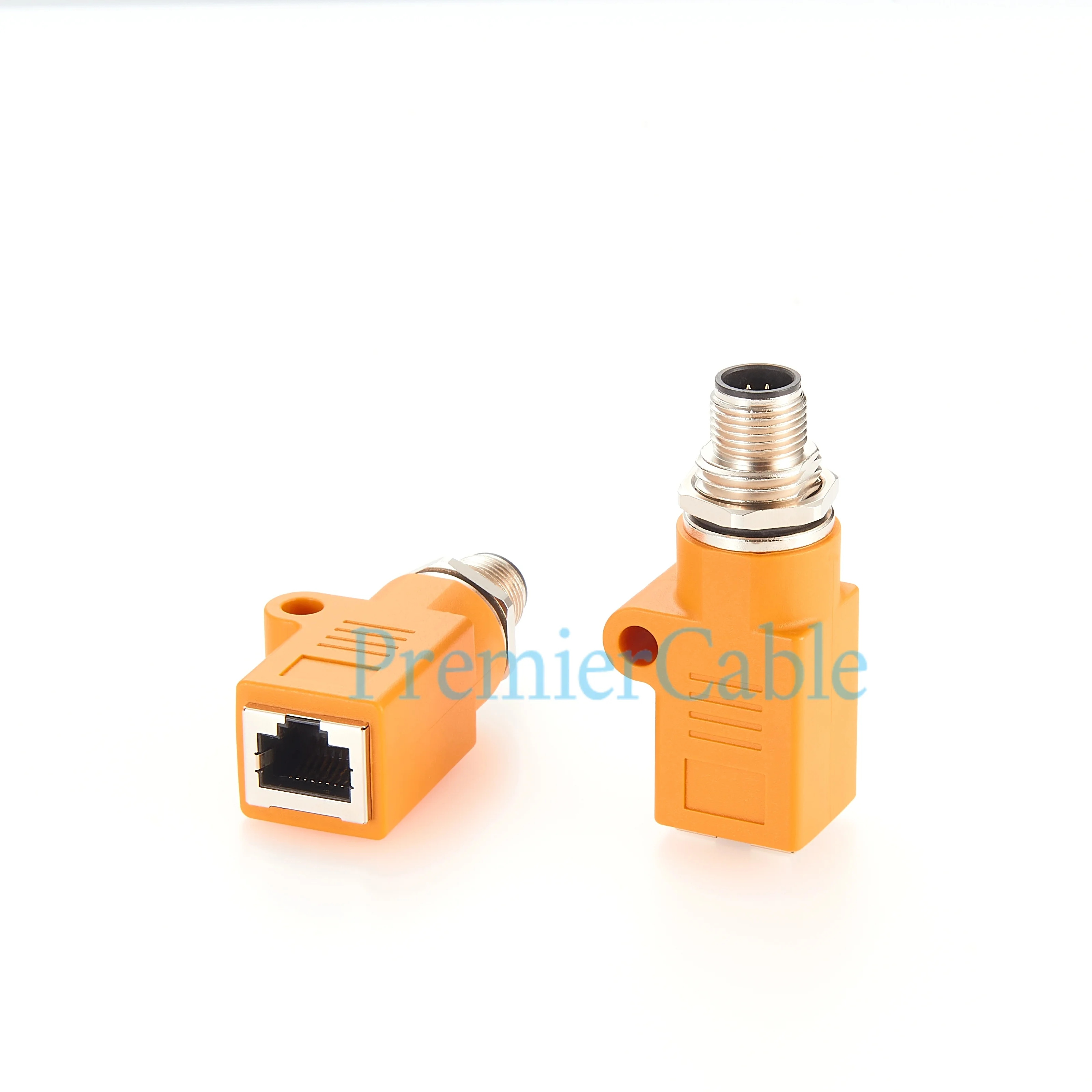 M12 A-Code 8-Pin auf RJ45 Ethernet-Adapter IP67 Paneelmontage-Durchgangsbuchse Rundsteckverbinder für Sensor-PLC – Detail 7