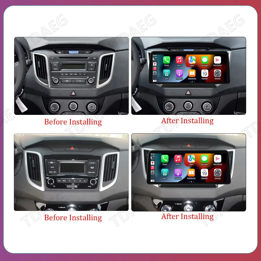 4g ips plus bildschirm für hyundai creta ix25 2015-2019 autoradio multimedia video player navigation gps dsp android no 2din 2 din