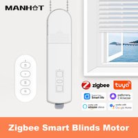 Tuya Zigbee Smart DIY Roller Shade Driver Electric Blinds Motor With Remote Power By Battery for Alexa Google Home Yandex Alice