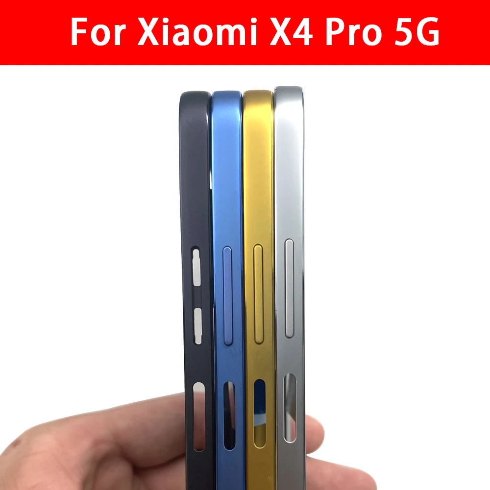 Neuer mittlerer rahmen mit volumen seitlicher taste für xiaomi poco x3 gt x4 pro 5g vorderes gehäuse mittlere lünette chassis schalen teile