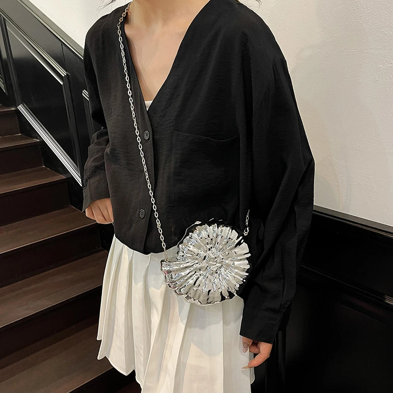 

Summer Fashion Sweet Acrylic Frame Shoulder & Crossbody Bag for Women Stylish Design Chains Exquisite Party Solid Color Handbags