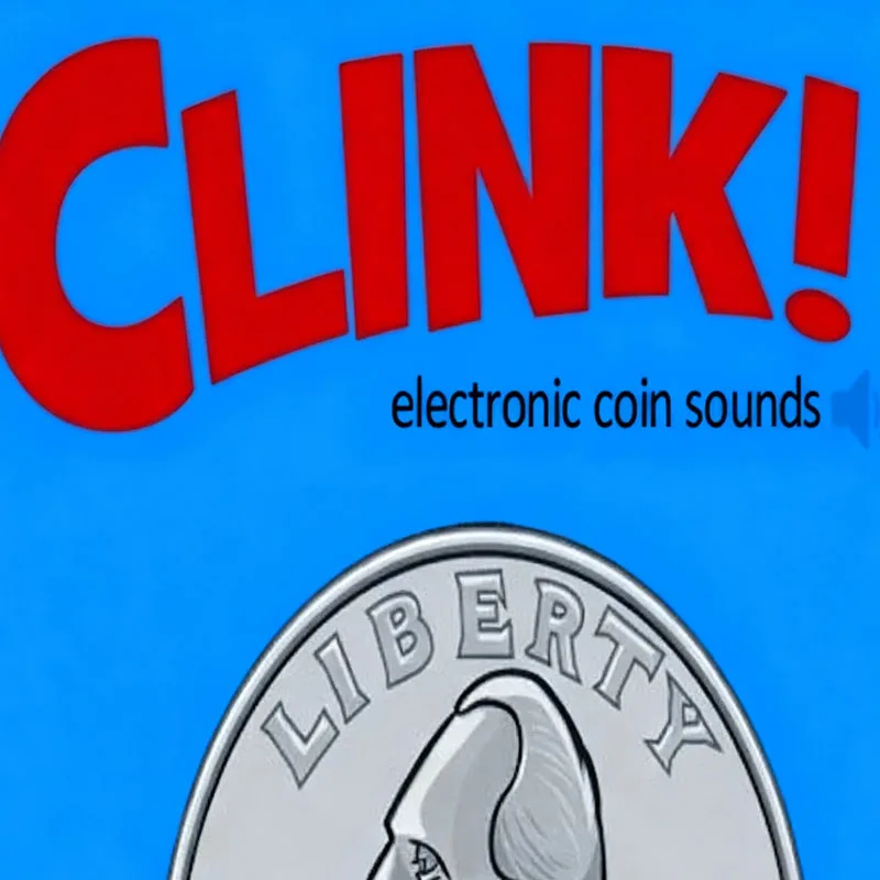 Clink! Suoni elettronici per monete 2.0 Trucchi magici Espedienti per maghi professionisti Puntelli da palcoscenico per monete da vicino