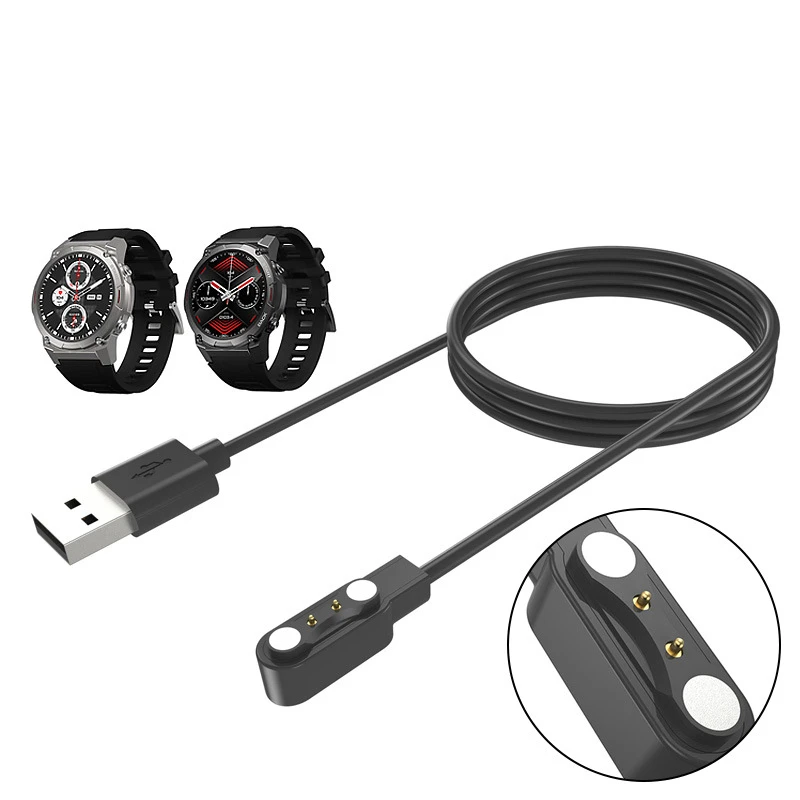 for Zeblaze Vibe 7Pro Charging Cable Charger Smartwatch Charging Cable Black