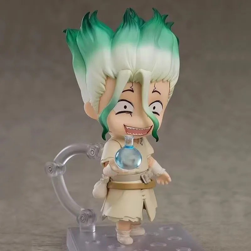 

New Q version Nendoroid Stone God Senku New Stone Age Stone Era Movable Face Changing Hand Model Ornament