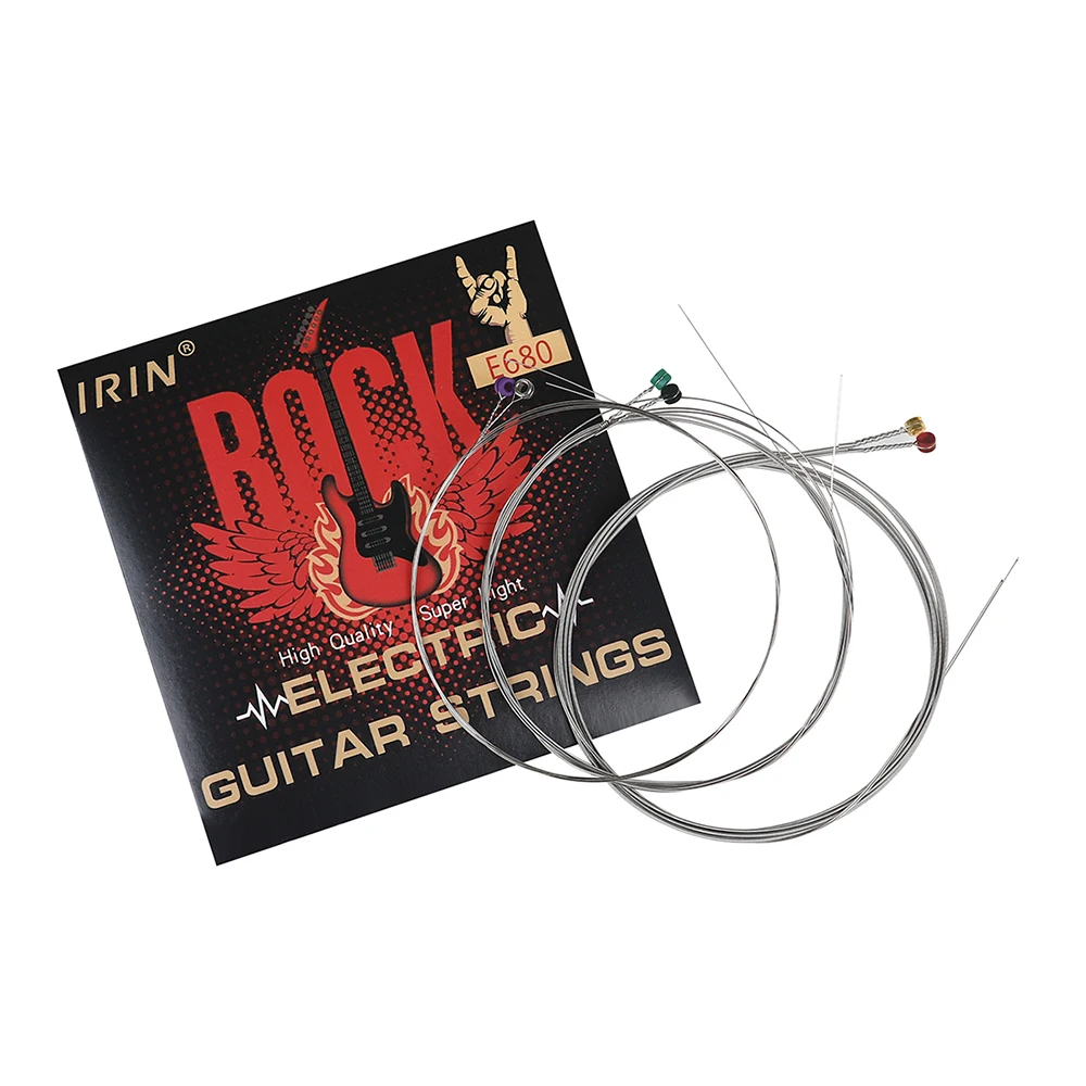 10 Sets Electric Guitar Strings Stainless Steel Silver Strings Electric Guitar Instrument Accessories