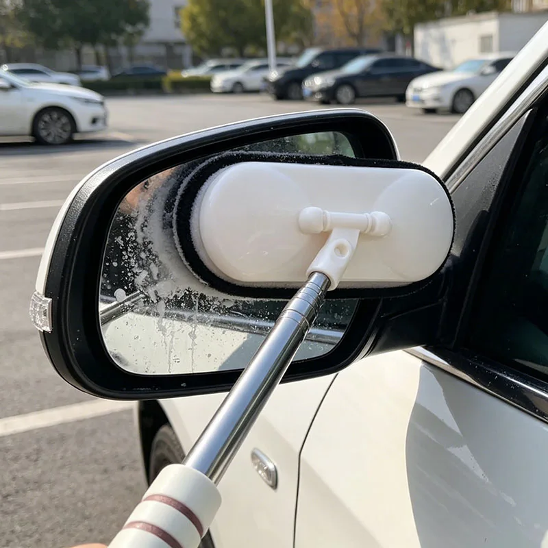 Auto-Windschutzscheiben-Reinigungsbürste Multifunktionale Ausziehbare Reinigungsbürste 180° °   Drehbarer Kopf Weiche Mikrofaser Auto-Windschutzscheibenbürste