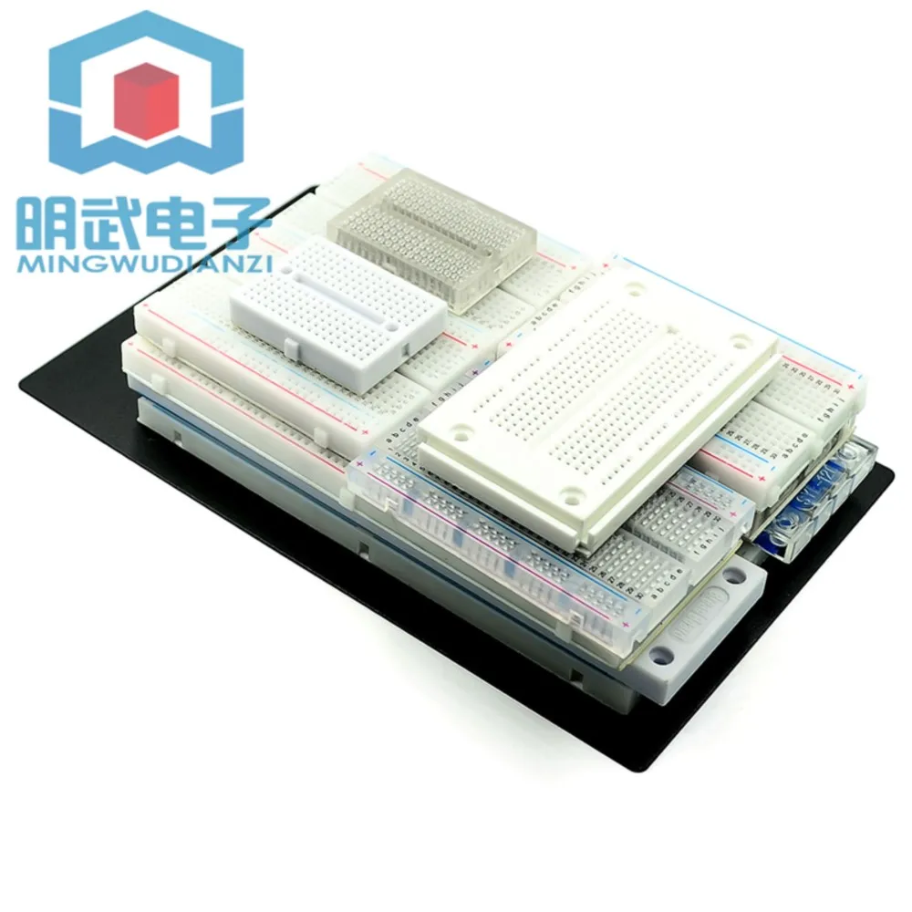 Breadboard Connecting Line Mini Breadboard Transparent Splicable Hole Board Experiment Board Commonly Used Breadboard