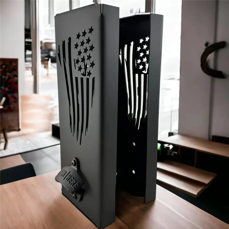 A59E-держатель для консервных банок с открывалкой для бутылок, настенный держатель для консервных банок, держатель для консервных банок 2 в 1, 30 х 9 х 9 см, простая установка