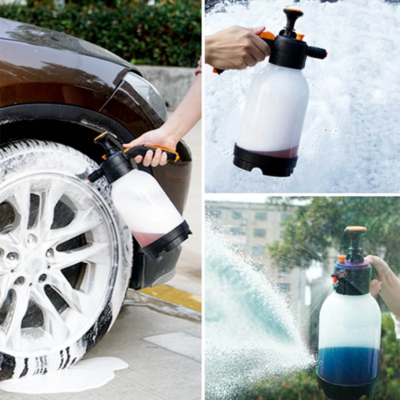 2L Foam Cars Watering Washing Tool Car Wash Sprayer Foam Nozzle Garden Water Bottle Auto Spary Watering Can Car Cleaning