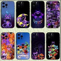 C-Catnap and D-Dogday Cute Phone Case For iPhone 16,15,14,13,12,11,Pro,X,XS,Max,XR,Plus,Mini Soft Black Cover