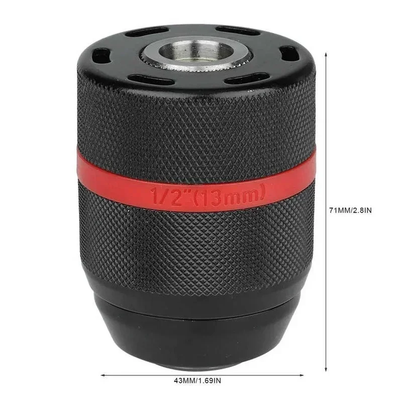 

Purposes Hand Drill Chuck Keyless Drill Chuck 1/2-20UNF Mount 2~13mm Self-tighten Drill Chuck For Multiple