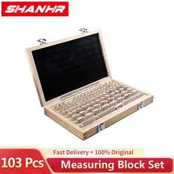 SHANHR 103Pcs/Set 1 Grade 0 Grade Inspection Block Gauge Test Caliper Blocks Measurement Instruments