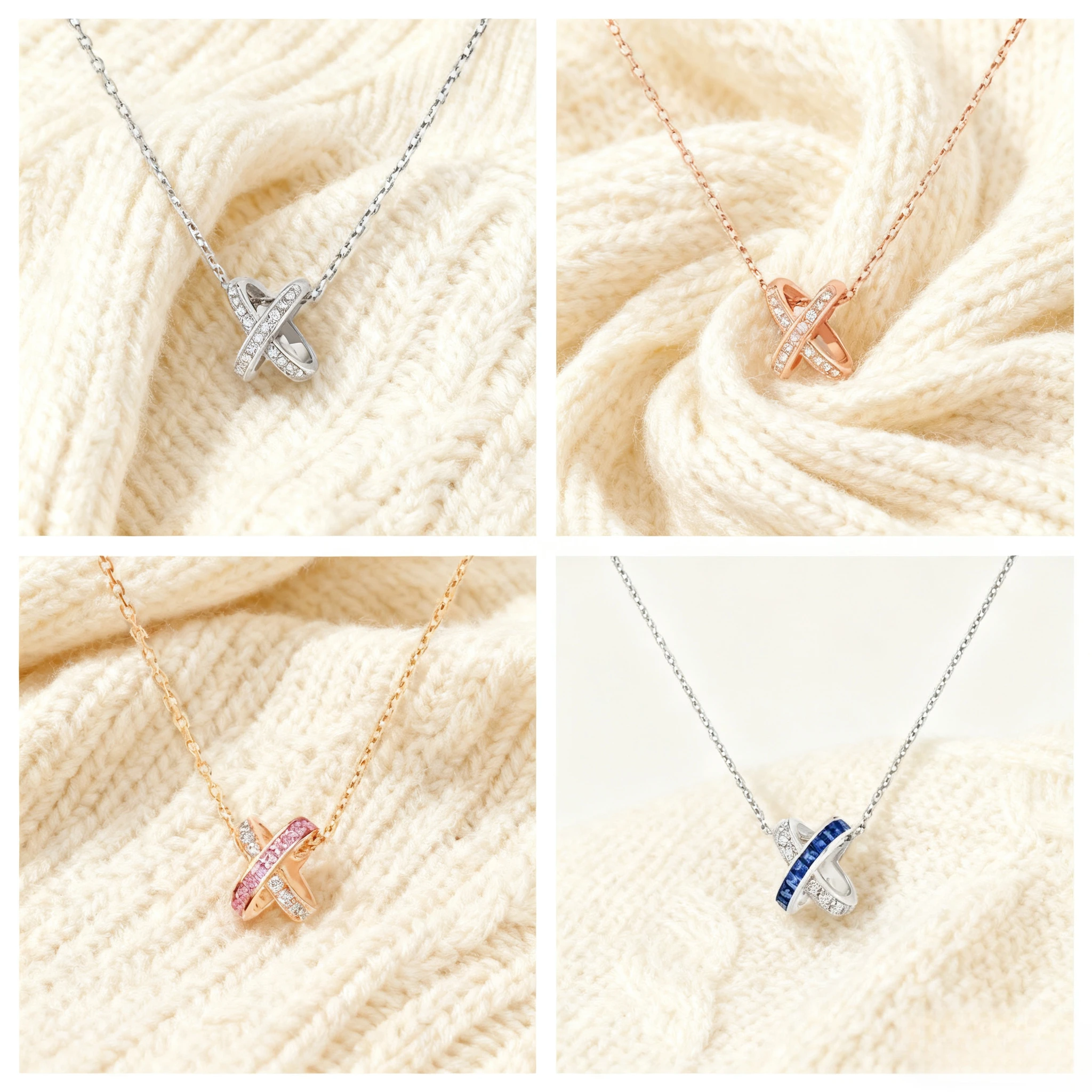 

2025 Trendy Jewelry Round X - Cross Necklace, Small & Elegant, Affordable CNC - crafted Party Gift