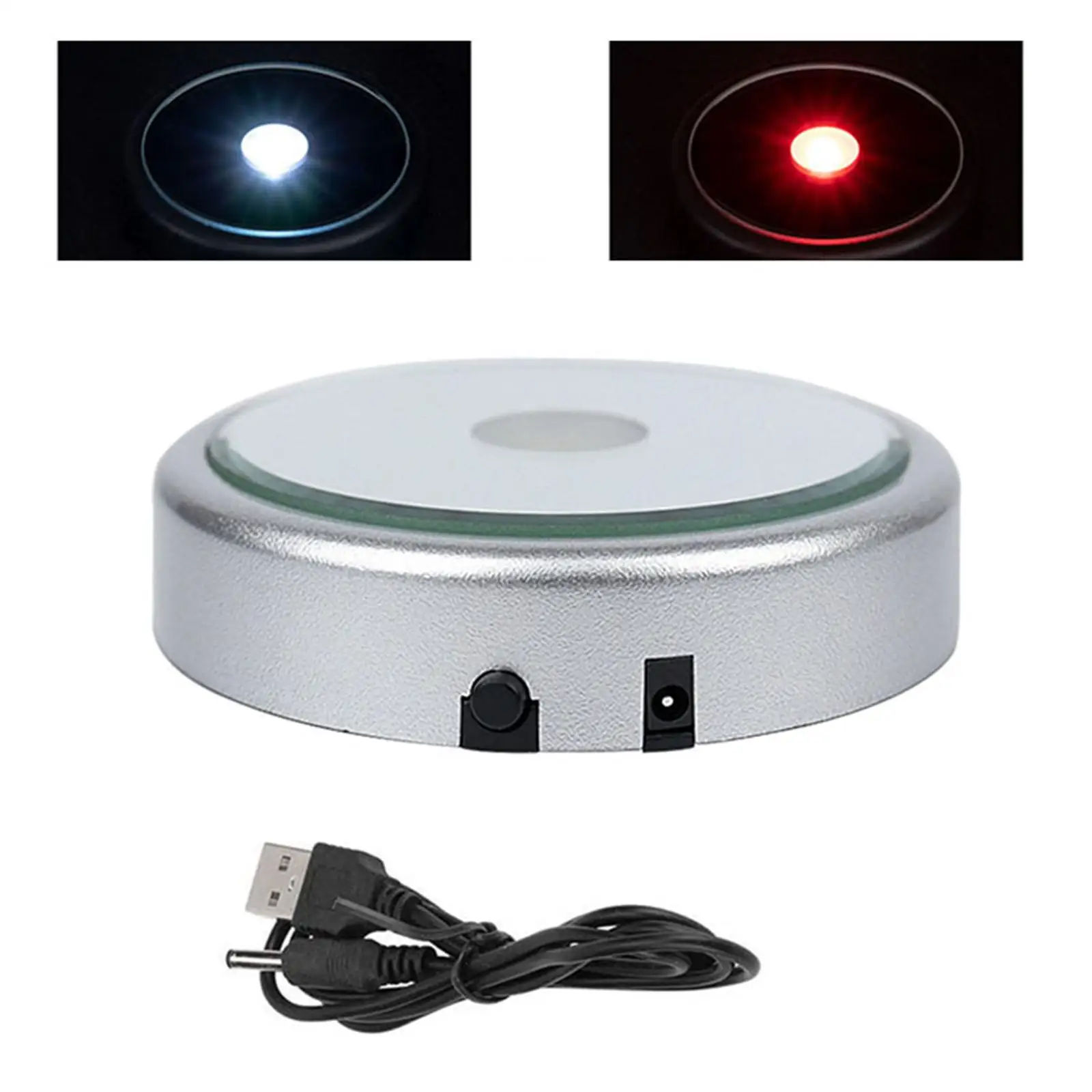 

Светодиодная подставка-дисплей с цветной подсветкой, USB-перезаряжаемая, для демонстрации изделий из смолы, поделок и домашнего декора