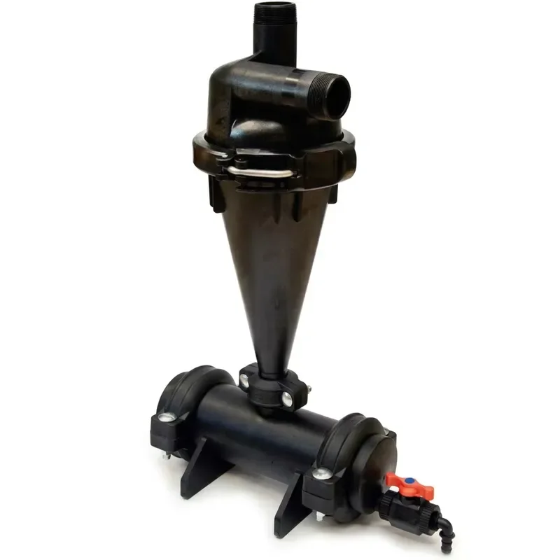 2 Inch Centrifugal Hydrocyclone Water Sand Separator Fiberglass Reinforced PP Sand Filter for Drip Irrigation System