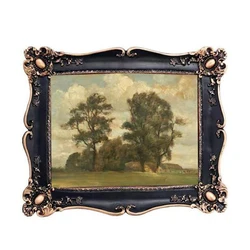 European Style Retro Resin Photo Frame 7Inch Rectangle Picture Frame for Bedroom Desktop Display Decor Home Ornaments