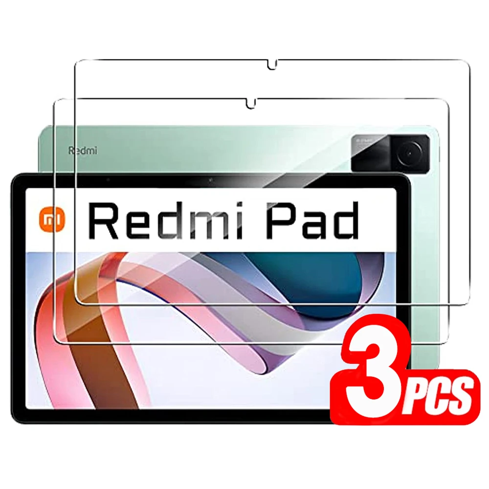 

（3 Packs) 9HD Tempered Glass For Xiaomi Redmi Pad 10.61 2022 Full Coverage Anti-Scratch Screen Protector Film