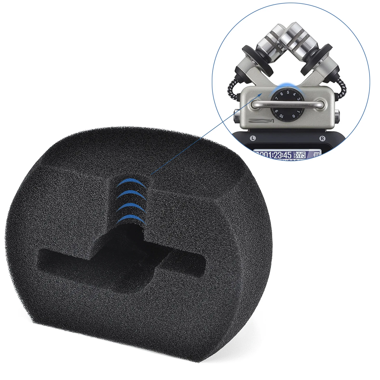 

Microphone Dust Cover for ZOOM H5/H6/H8/XYH-6/XYH-5 Microphone Windshield Sponge Cover Black