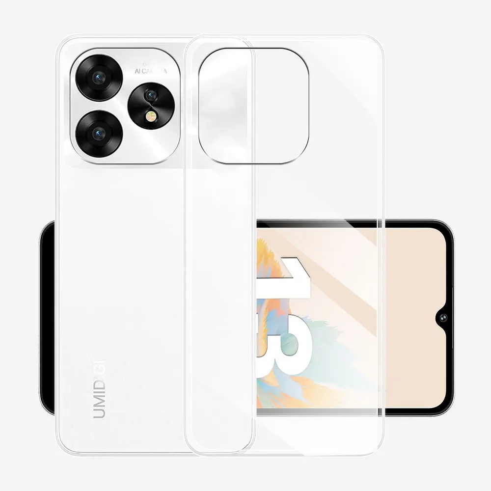 For UMIDIGI A15 Case Silicone Soft Clear Phone Case For UMIDIGI A15C Clear Shockproof Protect Bumper Coque For Umidigi A15 Funda