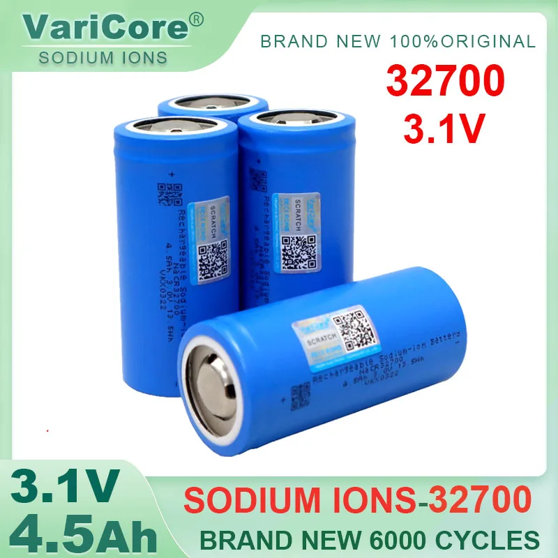 

100% new 3.1V 32700 4500mah Sodium-Ion battery 20c Resistant low,high temperature DIY 12V 24v 36v Inverter Travel Camping