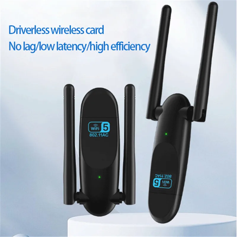 Adapter WiFi 600Mbps WiFi5 G & 2.4G karta USB WiFi klucz sprzętowy do laptopa stacjonarnego Wifi antena USB karta sieciowa Ethernet