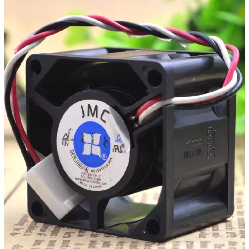 New Cooler Fan for JMC 3828-12HB 3.8cm 12V 0.3A 3-wire Double Ball Cooling Fan 38*38*28MM