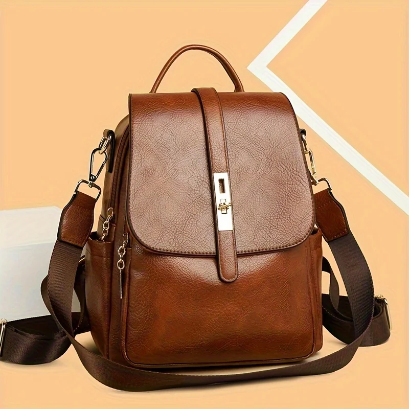 

Vintage Anti Theft Backpack Purse, College Style College School Backpack, Women's Casual Travel Commuter Backpacks