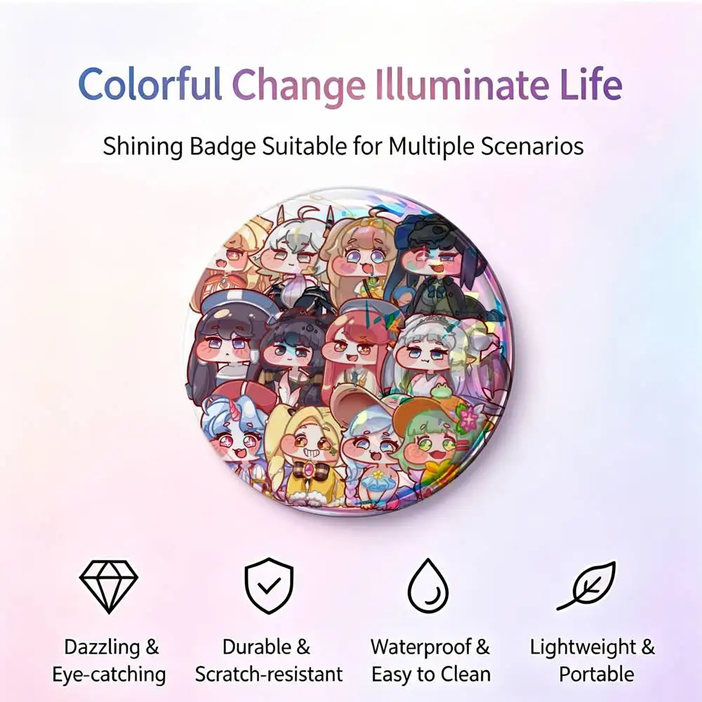 TCG T-Trickcal C-Chibi Go Custom Printed Tinplate Pins Personalized Lapel Badge Gifts