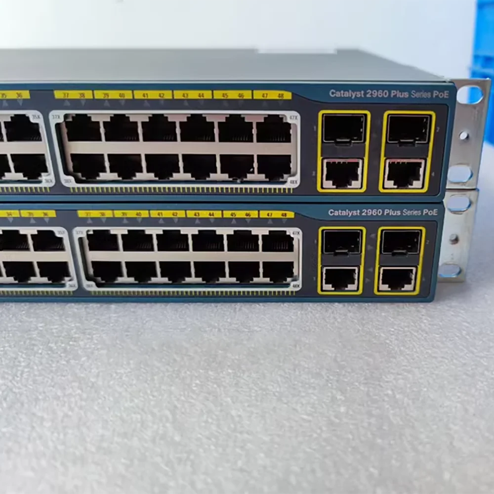1 Stück WS-C2960+48PST-L 48 Port 100Mbps POE Switch