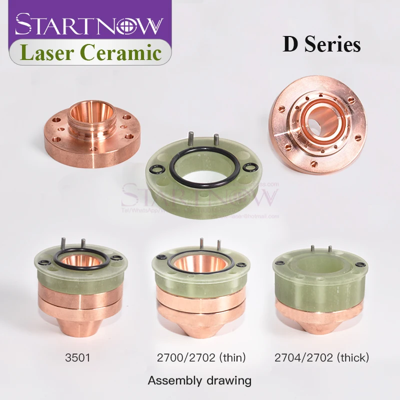 Imagem -02 - Cabeça Cerâmica do Laser da Fibra Suporte do Bocal da Soldadura Parte do Sensor Sensível para a Máquina de Corte da Fibra 1064nm Diâmetro 40 50 mm