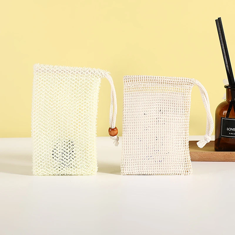 Simple Soap Foaming Net Home Bathroom Bath Shower Cleanser Liquid Face Wash Mesh Bag Drawstring Bag Portable Pouch Bubble Former