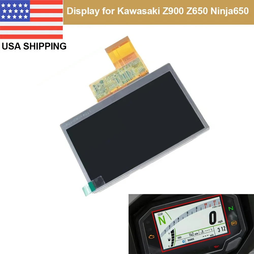 

Speedometer Screen For Kawasaki Z900 Z650 Z H2 Ninja 650 Z1000SX ZX10R ZX4R Motorcycle Instrument LCD Display Replacement