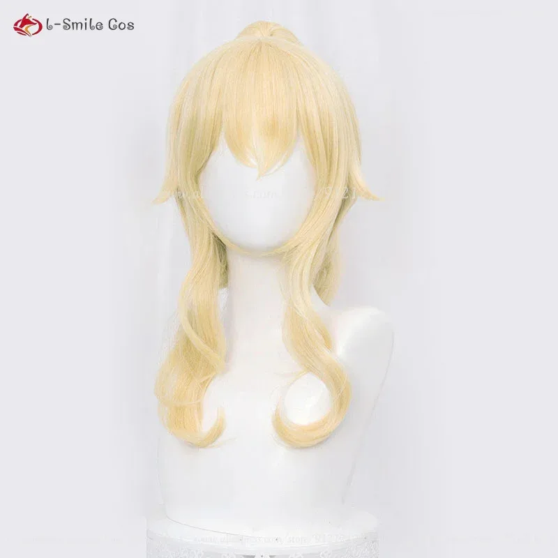 أنيمي على غرار Wind God Knights، جين جولدن مع تسريحة شعر على شكل ذيل حصان، مناسبة لحفلات الهالوين وعيد الميلاد