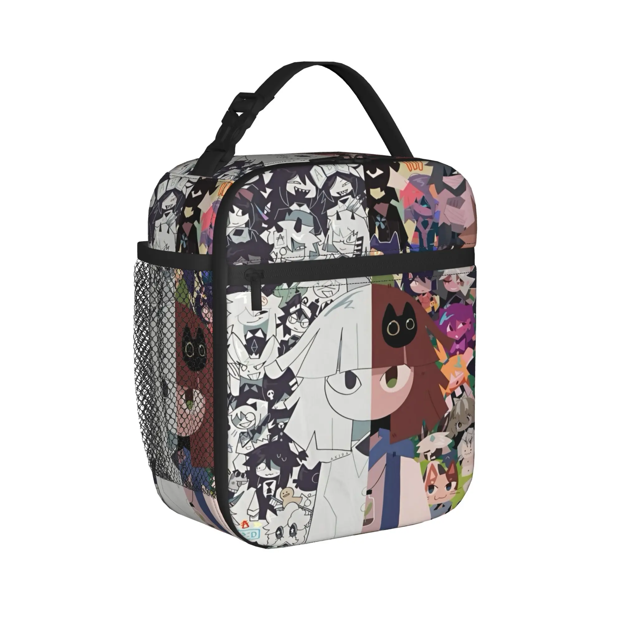 Miss Circle  Insulated Lunch Bag Portable Fundamental Paper Education  Lunch Container Cooler Bag Tote Lunch Box Bento Pouch