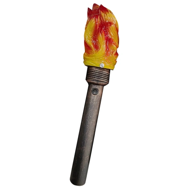 Handheld Torch Props LED Lights, Realistic Flame Torch For Games Sports Competition Theme Halloween Christmas